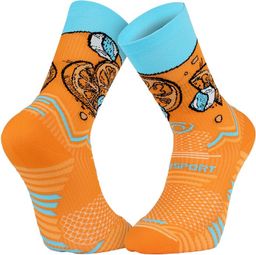 Chaussettes de Trail BV Sport Collection ''Nutrisocks'' Spritz Orange/Bleu