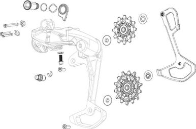 Sram Schaltwerk Riemenscheibe und Inner Cage GX Eagle