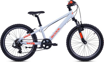 S’COOL Xroc pro  vélo enfant  7 vitesses  Gris/Orange néon