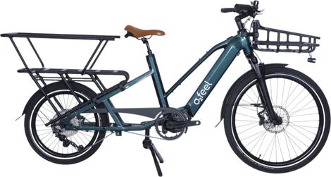 Vélo Cargo Longtail Électrique O2 Feel Equo Cargo Power 4.2 Shimano Deore 10V 720 Wh 20/26'' Vert Émeraude - Produit Reconditionné
