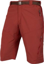 Pantalón Corto Endura Hummvee Hombre Con Forro Rojo