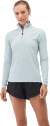 Hoka GlideTech 1/4 Zip Top Blauw Dames