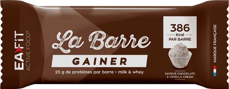 La Barre Gainer Chocolate et Vanilla Cream x 16 barres