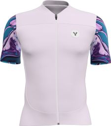 Maillot LeBram Ventoux Pétrole Manga Corta Rosa