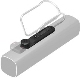 Quad Lock-adapter voor bidonhouder, zwart
