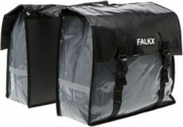 Lastpak Sacoches De Vélo Double Pannier En Bisonyl Gris Nardo 35 Litres Avec Fermeture à Clic, Imperméables Et Faciles à Installer, Adaptées Pour Porte-Bagages Et Sièges Enfants