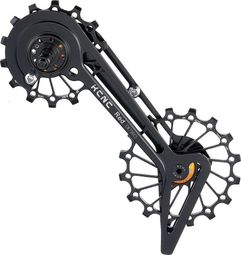 Jockey Wheel System KCNC Galets de Dérailleur Sram Red 14+16 Dents Noir