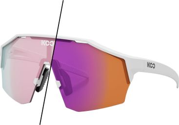 KOO Alibi Brille Mattweiß/Photochromatisch Fuchsia - L