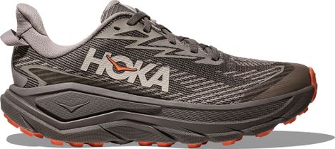 Hoka Challenger 8 GTX Trail Shoes, Gray/Orange, Women's