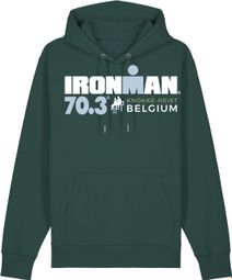 Felpa con cappuccio verde Ironman 70.3 Belgium