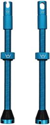Válvulas Tubeless CNC Peaty's 80mm Turquesa