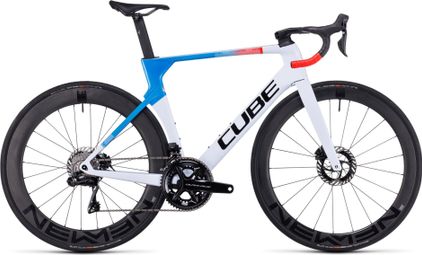 Cube Litening Aero C:68X SLT Road Bike Shimano Dura-Ace Di2 12S 700 mm Teamline Grey Blue Red 2024
