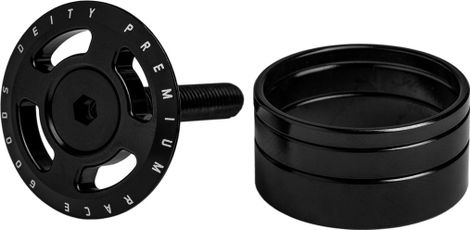 Deity Crosshair Headset Cap Kit 1''1/8 Black