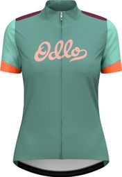 Maillot de manga corta para mujer Odlo Heritage Essentials Verde/Multi