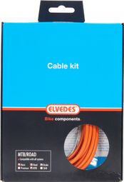 Kit de Frenado / Cables y Carcasa / Basic Elvedes Naranja