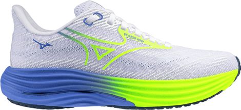 Mizuno Wave Rider 29 hardloopschoenen Wit/Blauw/Geel Dames