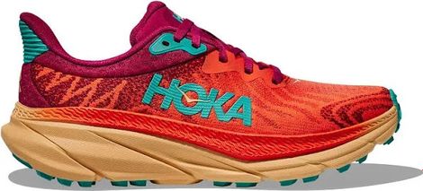 Gereviseerd product - Trail Loopschoenen Hoka Challenger 7 Oranje Blauw