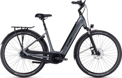 Cube Supreme Hybrid Pro 500 Bicicleta eléctrica urbana de fácil acceso Shimano Nexus 8S 500 Wh 700 mm Flash Gris 2024