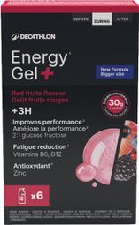 Gels énergétiques Decathlon Nutrition Gel+ Fruits rouges x6