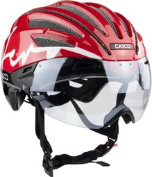 Casco Speedairo Aero-helm, rood/wit