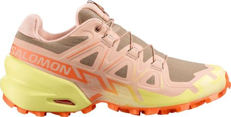 Salomon Speedcross 6 Trailschoenen Roze/Geel Dames