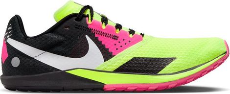 Nike Zoom Rival Waffle 6 Track & Field Shoes Black Yellow Pink