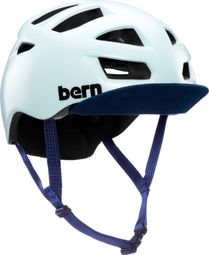 Casque Bern Allston Satin Seaglass avec Visière Blanc