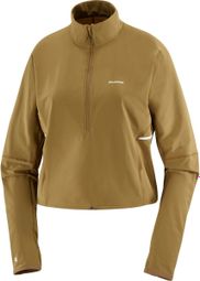 Salomon Sense Aero Hybrid 1/2 ritssluiting BruinVrouw
