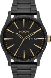 Nixon Sentry SS Watch Matt Black / Gold