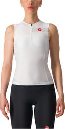 Dames Castelli Free Tri 2 witte mouwloze triatlontrui