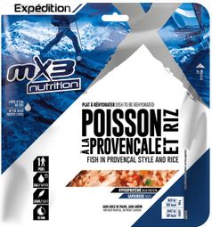 Gevriesdroogde maaltijd MX3 Poisson à la Provençale et Riz 150g