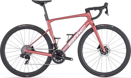 BMC Roadmachine 01 Driewegfiets Sram Force eTap AXS 12S 700 mm Metallic Roodbruin