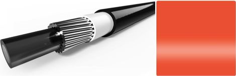 Elvedes 10m Gear Cable with Orange Liner 4.2mm 
