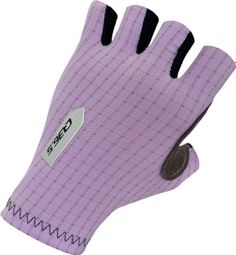 Q36.5 Pinstripe Short Gloves Mauve