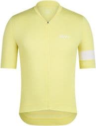 Maillot manches courtes Rapha Core Lightweight Jersey Jaune/Blanc Homme