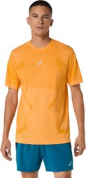 Asics Road Seamless Orange heren shirt met korte mouwen