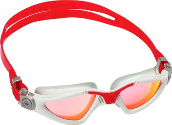 Lunettes de bain Aquasphere Kayenne Gris/Rouge - Verres Miroir Rouge