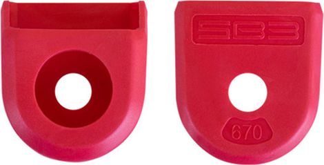 Paar SB3 Crank Protectors Rood