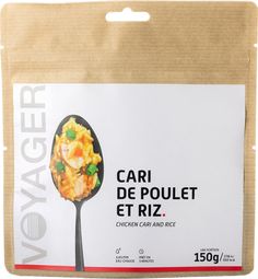 Repas Lyophilisé Voyager Cari de Poulet et Riz 150g