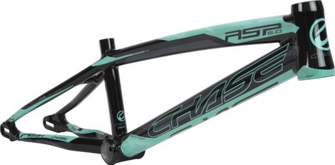 BMX-Rahmen Chase RSP 5.0 Aluminium Schwarz / Türkisblau 2023