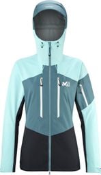 Millet M White 3L Turquoise Women's Waterproof Jacket