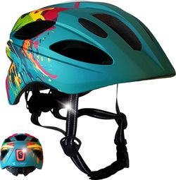 Casque vélo enfant 6-12 ans|Splash Bleu|Crazy Safety|Certifié EN1078