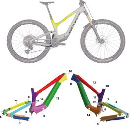 Kit de protection sur-mesure Scott Ransom 900 RC - 2024 - M - Brillant