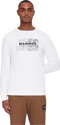 Mammut Core Crew Neck Langarm Sweatshirt Weiß