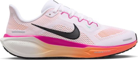 Nike Pegasus 41 Running Shoes, White/Pink, Women's