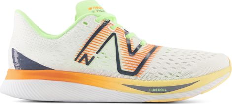Zapatillas de Running New Balance FuelCell <strong>SuperComp P</strong>acer v1 Blanco Naranja Mujer