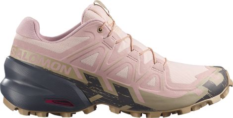 Salomon Speedcross 6 Trail-Laufschuhe für Damen, Rosa/Khaki