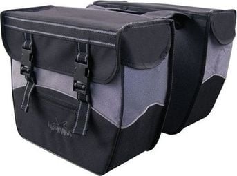 Sac Groenland double noir et blanc. taille 35x31x14cm. capacité totale 34L