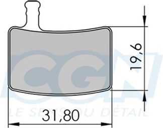 Plaquette frein vtt 18 clarks adapt. hayes stroker trail/gram/carbon (pr) organique
