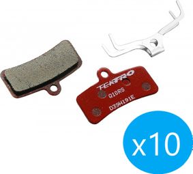 Pack of 10 Tektro Q10RS Organic 4 Piston Brake Pads